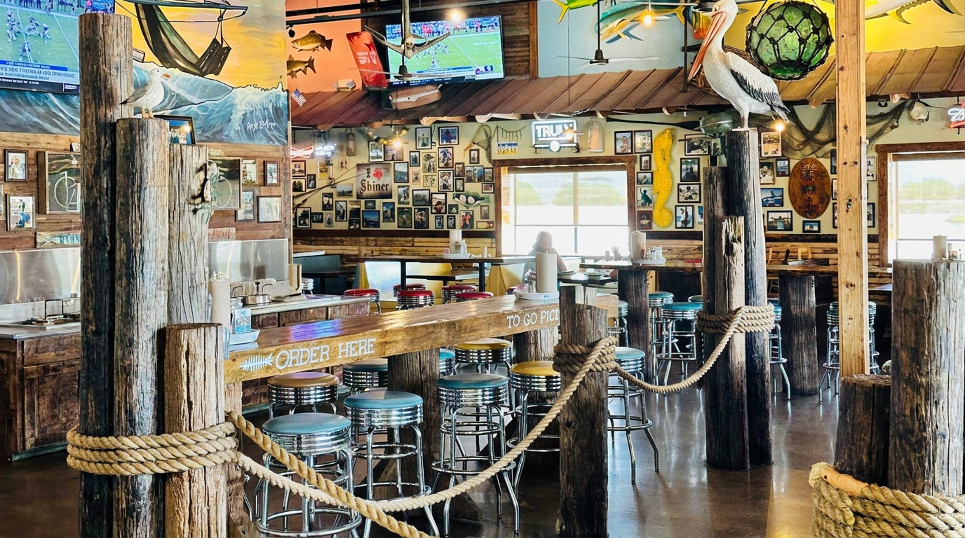 Inside the cantina