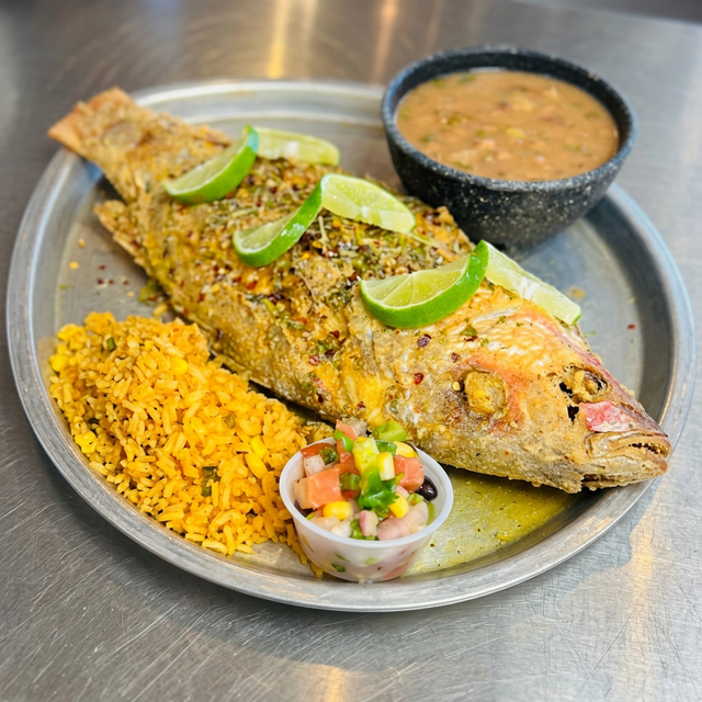 Whole Fried Red Snapper.