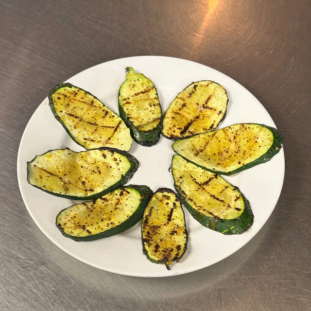 Grilled Zucchini.